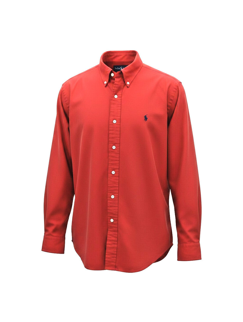 Polo Ralph Lauren Men Red Classic Fit Button Up L Long Sleeve